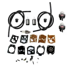 Carburetor Repair Kit Primer Bulb Fuel Line Filter STIHL FS36 FS40 FS44 trimmer