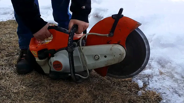 STIHL TS420 start up