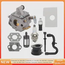 Карбюратор для Stihl MS170 MS180 017 018 MS170C MS180C Бензопила 1130 120 0603 Stihl Бензопила Карбюратор Запчасти для Электрической Бензопилы