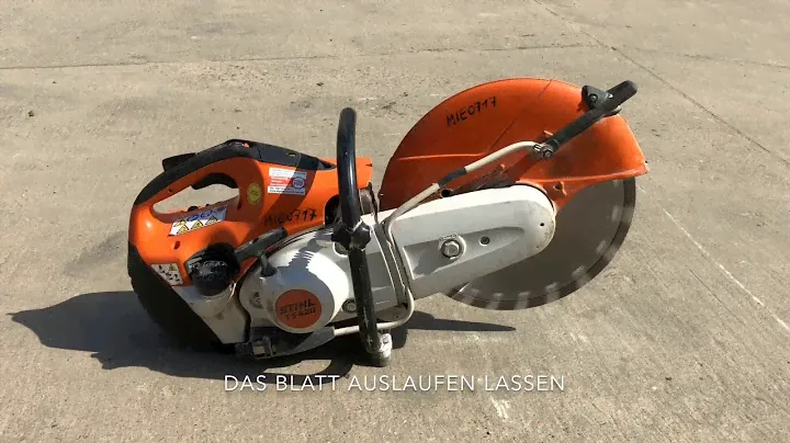Die Bedienung der Stihl TS420