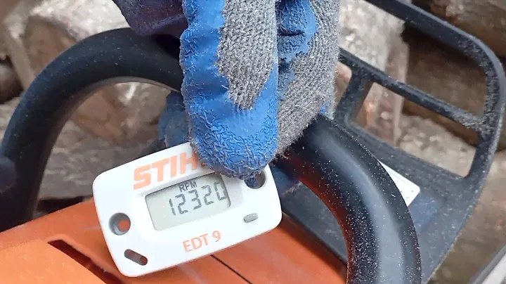Stihl Ms 382 Torque Test with Stihl EDT-9 Tachometer